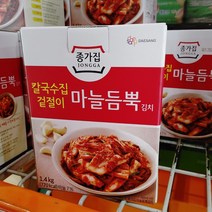 종가집 칼국수집 겉절이 마늘 듬뿍 김치 1.4KG(냉장), 1팩