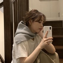 리앤베르 니트 바라클라바 후드 모자 넥워머