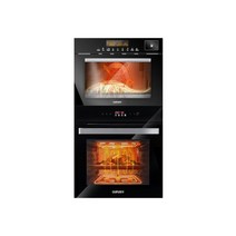 스팀오븐 가정용 전기스팀오븐 다기능 다용도 조리도구 주방용품, 오븐 60L + 스팀 탱크 50L 블랙