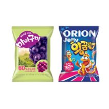 오리온 왕꿈틀이 67g x 10p + 마이구미 66g x 10p 젤리 세트, 32세트