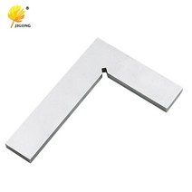 JIGONG 실버 톤 99x70mm Bladed 90도 각도 Square Ruler 플랫 코너 각도기