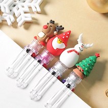 크리스마스 6색 볼펜/학용품 필기도구 6색펜 크리스마스볼펜, 루돌프