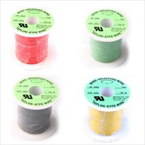 TEFLON 테프론 와이어 AWG 30 0.25MM 100M 절연 배선 점프, 1.흰색