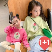 더사랑이 꽃액자맨투맨티셔츠1+1