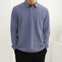 네레토 남성 골프웨어 상의 긴팔 카라티셔츠 봄 잔스트라이프