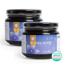 약도라지청 국내산 발효 도라지 농축액 분말 청 꿀 600gX2병