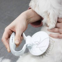 새임 장모용 핀브러쉬 비숑빗 펫브러쉬 애견빗, 핑크