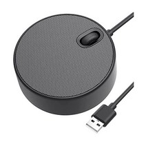 KIXAR 마이크가 있는 USB 컴퓨터 스피커 노트북 핸즈프리 강화 음성 픽업 개인 통화 및 홈 오피스 미팅용 줌과 호환, USB Speaker with Microphone