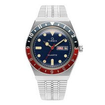 타이맥스 [타이맥스 TIMEX] TW2T80700 큐타이맥스 QTIMEX 빈티지 레트로 쿼츠 남성 메탈 시계 38mm