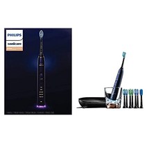 필립스 소닉케어 DiamondClean Smart 9700 충전식 전동 칫솔 루나 블루 HX995, 1개