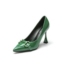 ANKRIC 여자구두 3709-1 하이힐 여 스틸레토빈티지 페이턴트 홀스 단화 워킹슈즈 힐스