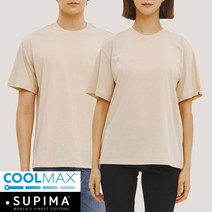 잠뱅이 유니 쿨맥스+수피마 솔리드 반팔TS 세미오버 AL2WTS44-LE