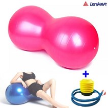 다봄마켓 런웨이브 땅콩모양짐볼 피넛짐볼 스트레칭 밸런스 근력운동 자세교정, 핑크
