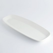 타원 긴사각 접시(대) 61.6x20.9x4cm 케이터링 특대접시