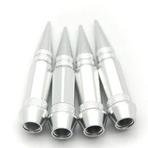 DepoTuning 4 pcs 45MM 자동차 자동 자전거 스파이크 모양 타이어 방진 휠, 05 Silver