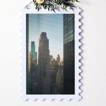 행잉액자 뉴욕뉴욕뉴욕(우표세로대형).꾸밈, 타입2.빌딩
