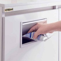 카페 셀프바 반납대 퇴식구 폐건전지 분리 거치대 수거함 원룸 수거대 형광등 재활용, 02.푸시그레이, 1개