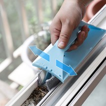 블루산업 창틀 청소 브러쉬 틈새 먼지제거, 블루, 1개