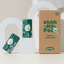 바잇미 배변봉투 오마이푸 절약형 웁스백 1개 120매