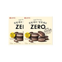 롯데 코코아분말 인간사료 스낵바 [신제품] 건강간식 제로 카카오 케이크 171g 2개 사무실다과 홈파티, 16개