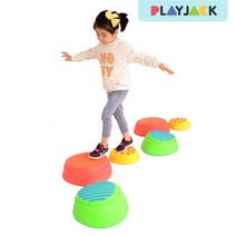 플레이잭 촉감 레인보우 스톤 / 유아체육 기본교구 트레이닝 아동 밸런스 어린이 평균대