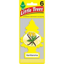 미국내수용 Little Trees 리틀트리 차량용 종이방향제 바닐라로마 6개 Little Trees Air Freshener Vanillaroma