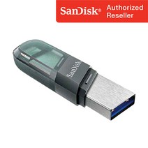 샌디스크 USB 메모리 iXpand Flip 아이폰 아이패드 전용 OTG 8핀USB3.1 IX90N 64GB, 64기가