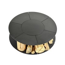 벽난로 콘솔 폭좁은 엔틱 모던 테이블 바베큐 야외 안뜰 스토브 가구 유럽 스타일의 정원 차 만들기 철 사용자 정의, 14. 외경 1500mm에는 화로 그릴 메쉬 커버 1개