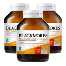 뉴질랜드 블랙모어스 Blackmores Multi + 서스테인드 릴렉스 멀티비타민 + 안티옥시던트 180정, 3팩