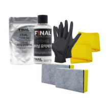 파이널 산화세륨 유막제거제 액상형 100ml + 파우더형 100g + 타월 2p + 니트릴 장갑 2p + 스펀지 2p 세트, 2세트