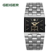 [본사 정품] 가이거 스위스 프리미엄 사각메탈시계 GE6031 BSL (32mm)