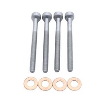 shangren 8Pcs 인젝터 노즐 볼트 와셔 씰 키트 교체 설치 용이 예비 부품 Mercedes Sprinter W906 651 엔진에 적합한 자동차, 철, 은