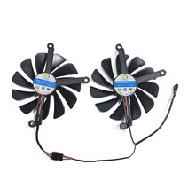 5700XT 1세트 FDC10U12S9C cf10u12s RX 5700XT RX57XT86OD GPU 팬 XFX 비디오 카드 냉각 팬, 02 Fan-A-CF1010U12S