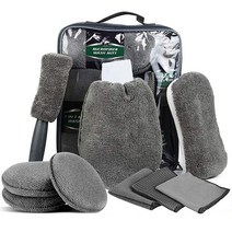 오토바이 세차 바이크 세차 용품 세트 극세사 10종 셀프세차, A타입_그린 Logo