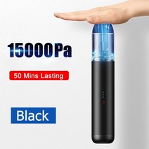 Baseus 15000Pa 자동차 진공 청소기 무선 미니 자동차 청소 핸드 헬드 진공 청소기 w 자동차 인테리어 청소기 용 LED 조명, 협력사, 블랙 15000Pa
