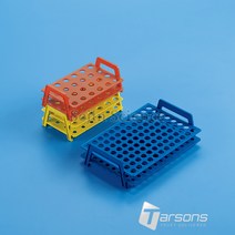 Tarsons T241013-B R Y W 마이크로 튜브 랙 24홀 Polywire Microtube Rack with Handle 1.5 ml & 2.0 ml 용, T241013-R : 1EA