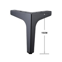 우드슬랩다리 원목 테이블 철제다리 책상 식탁 철재 다리 상다리 4pcs 현대 소파 다리 금속 골드 블랙 철, 03 black  15cm4pcs