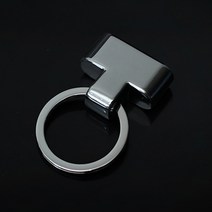 가죽공예 T형키링 키링 부자재 열쇠고리 ONTON, 흑 니켈
