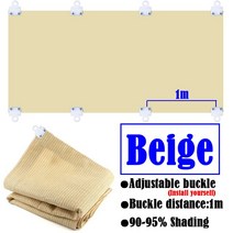시스템파고라 HDPE 햇빛 가리개 그물 발코니 테라스 개인 정보 보호 울타리 화면 안뜰 페르골라 태양 캐노, 03 Beige_26 2x4m