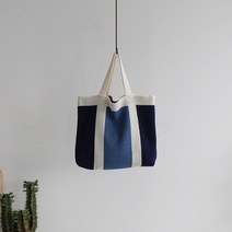 꽃소담 Knit bag ZYZC7305 한국 ins 넓은 어깨 끈 스트라이프 핸드백 컬러 털실 가방 니트 니트 숄더 크로스백 쇼핑백 여성
