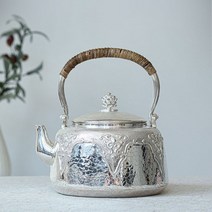 대용량 고급 999 순은 은다관 은탕관 주전자 다도 다기 차 우리기, 240ml, 단일사이즈