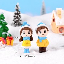 크리 에이 티브 미니 커플 피규어 할아버지 이쁜 연인 장식 요정 정원 인형 미니어처 홈 인테리어, E2
