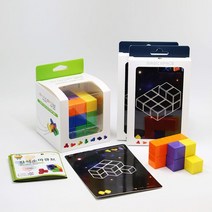큐블로 국내생산 자석 소마큐브 + 2종 카드 set (초급/중급 고급/마스터), Duo1. 자석소마큐브 + 초급, 중급 카드