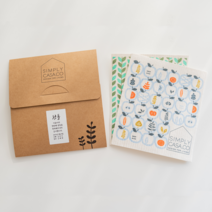 결혼 돌잔치 돌 답례품 스웨덴 행주 2종 세트, 2세트