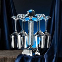 바매니저 보관함 진열장 정리함 크리스탈 잔 장식, 상세 페이지 참고, 기본 색상 크리스탈 + 크리스탈 350/6 팩