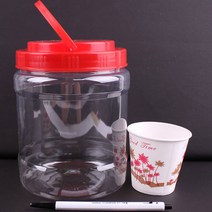 식품용기 1.65L 원형 과실주 고추장 매실통 양념병