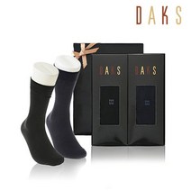 [닥스양말] 신사 면스판 장목 무지 선물세트 2족세트 DK21330
