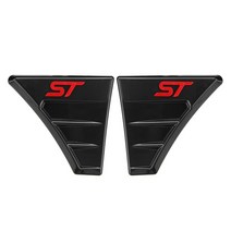 st style car side wing fender door air flow 그릴 흡기 벤트 트림 사이드 벤트 펜더 장식 스티커 ford for focus mk3 abs, 빨간색