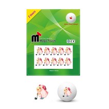 야외 분실방지 골프공 스티커 예쁜 그림 표시 마킹 선물용 골퍼 single 골프행사선물