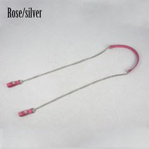 컬러풀 롱 숄더 백 체인 어태치먼트 피팅 오포 켓 Obag o백용 인조 가죽 스트랩 클립 클로저 포함 2022, 07 rose silver, 1개